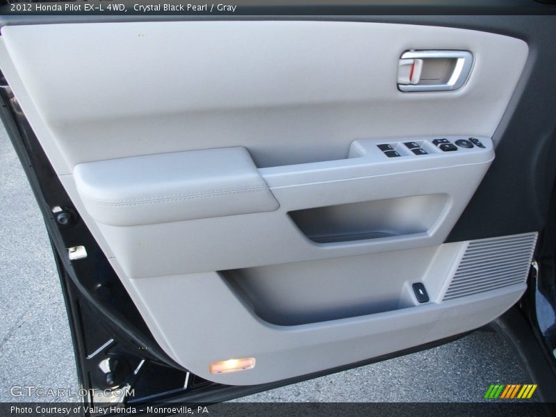 Crystal Black Pearl / Gray 2012 Honda Pilot EX-L 4WD