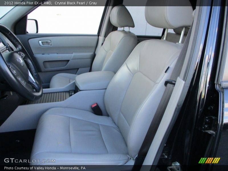 Crystal Black Pearl / Gray 2012 Honda Pilot EX-L 4WD