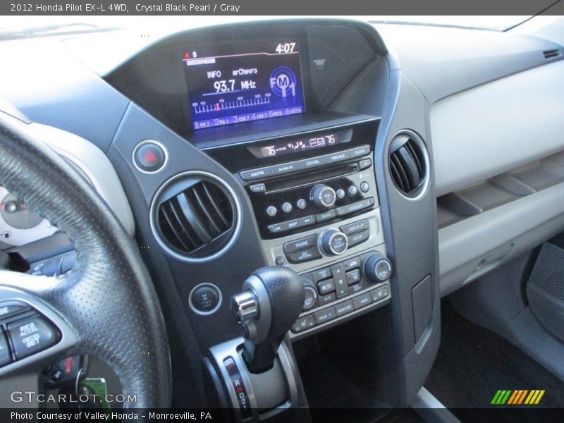 Crystal Black Pearl / Gray 2012 Honda Pilot EX-L 4WD