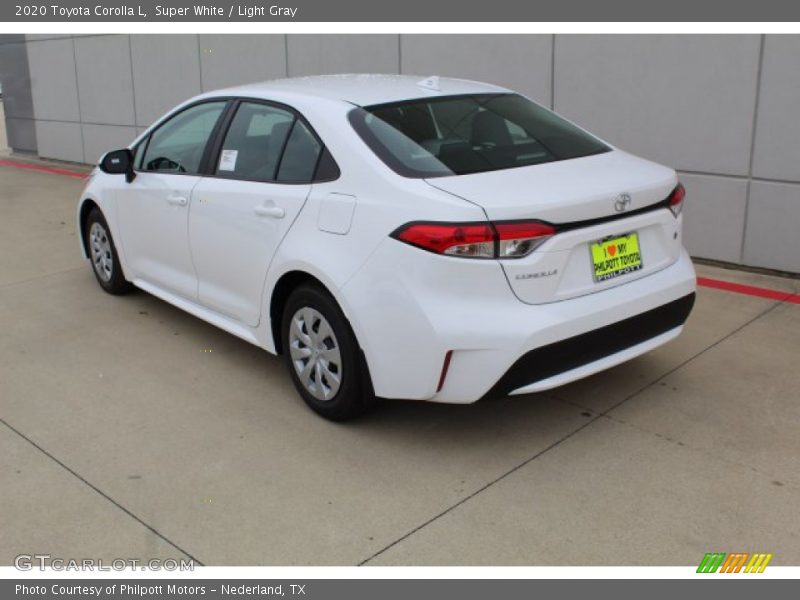 Super White / Light Gray 2020 Toyota Corolla L