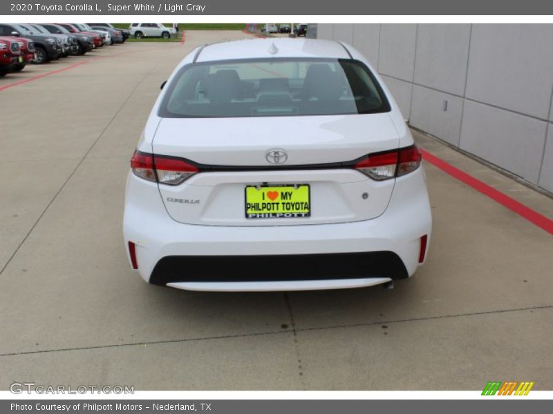 Super White / Light Gray 2020 Toyota Corolla L