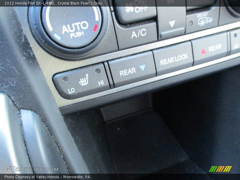 Crystal Black Pearl / Gray 2012 Honda Pilot EX-L 4WD