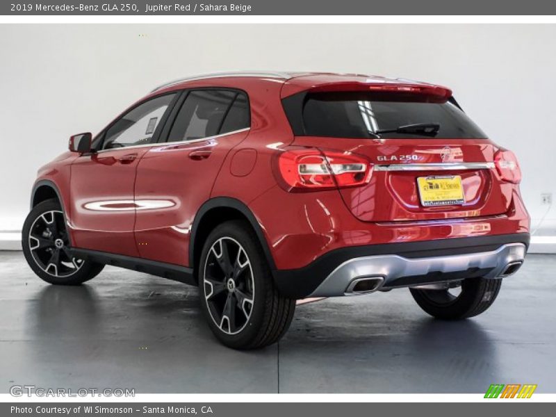 Jupiter Red / Sahara Beige 2019 Mercedes-Benz GLA 250