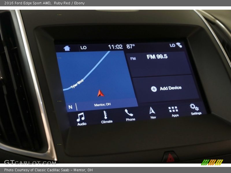 Ruby Red / Ebony 2016 Ford Edge Sport AWD