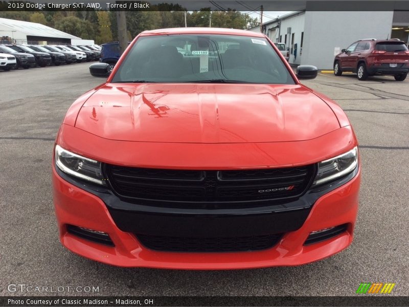 Torred / Black 2019 Dodge Charger SXT AWD