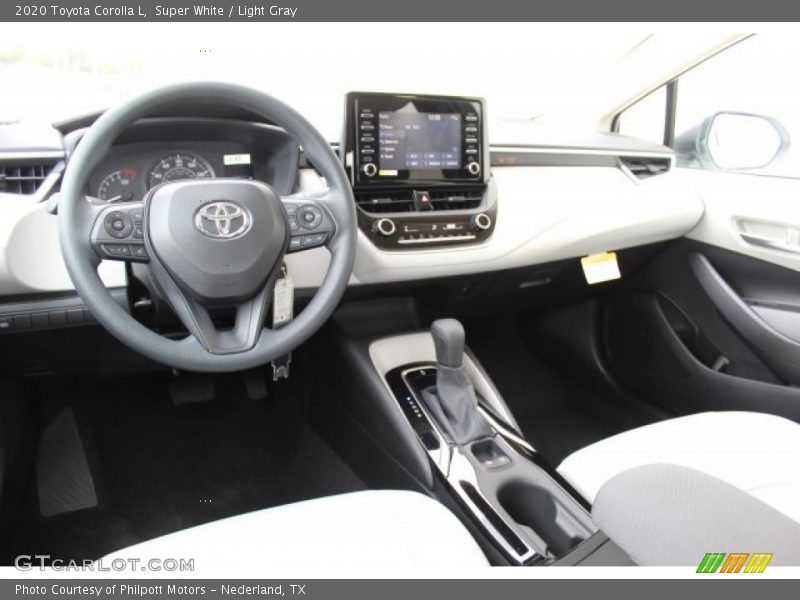 Super White / Light Gray 2020 Toyota Corolla L