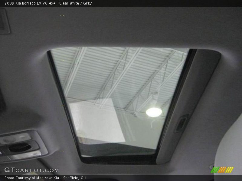 Clear White / Gray 2009 Kia Borrego EX V6 4x4