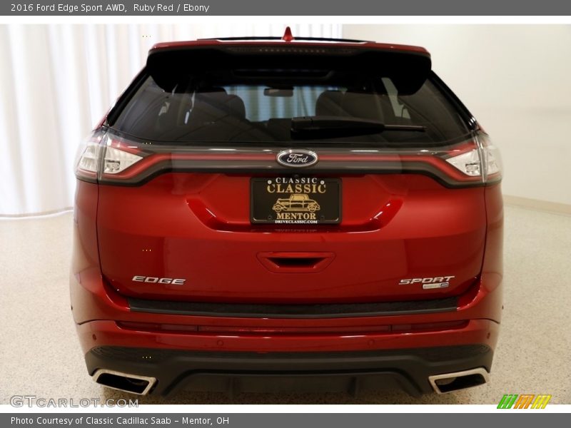 Ruby Red / Ebony 2016 Ford Edge Sport AWD