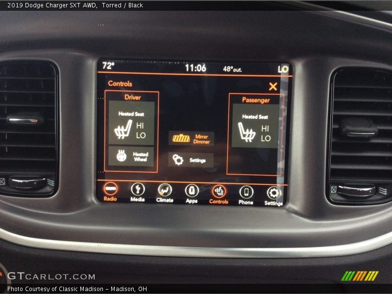 Torred / Black 2019 Dodge Charger SXT AWD