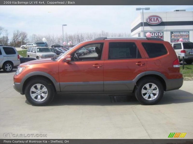 Copperhead / Black 2009 Kia Borrego LX V6 4x4