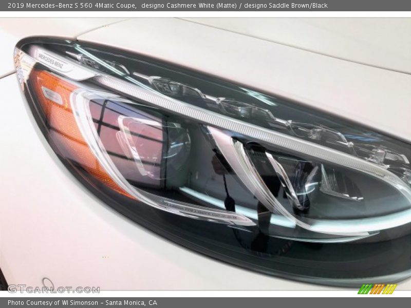 designo Cashmere White (Matte) / designo Saddle Brown/Black 2019 Mercedes-Benz S 560 4Matic Coupe