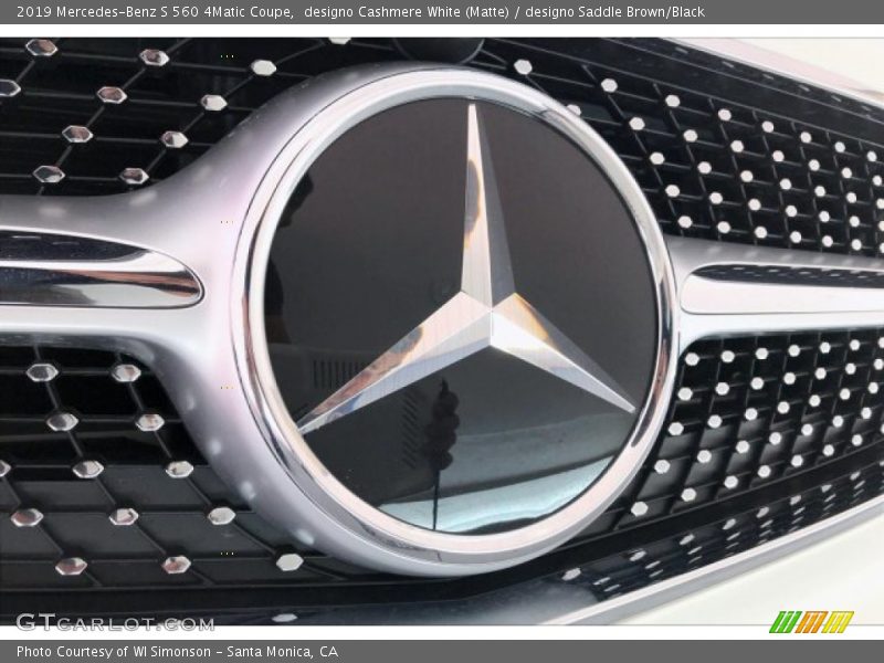 designo Cashmere White (Matte) / designo Saddle Brown/Black 2019 Mercedes-Benz S 560 4Matic Coupe