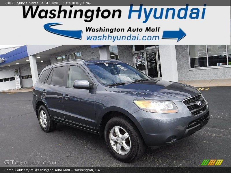 Slate Blue / Gray 2007 Hyundai Santa Fe GLS 4WD