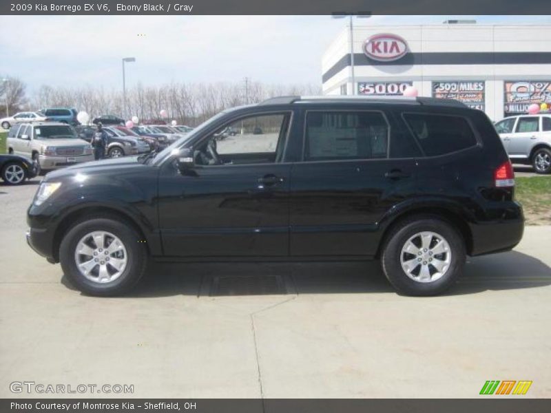 Ebony Black / Gray 2009 Kia Borrego EX V6