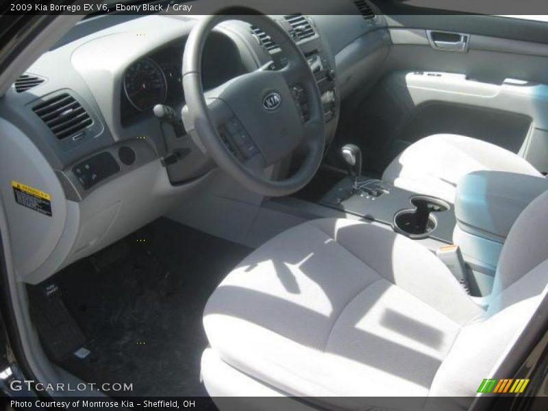 Ebony Black / Gray 2009 Kia Borrego EX V6