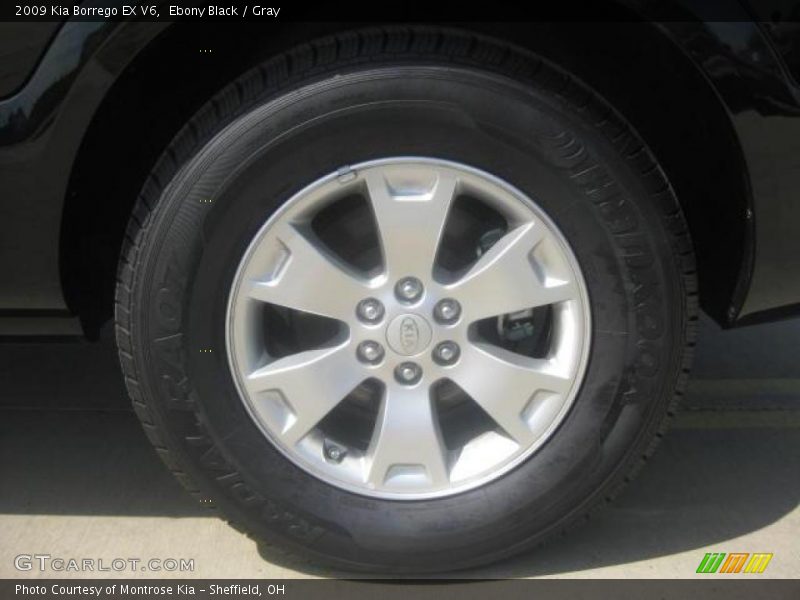 Ebony Black / Gray 2009 Kia Borrego EX V6