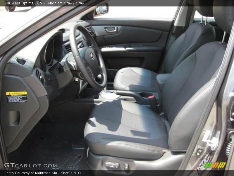 Midnight Gray / Gray 2009 Kia Optima SX V6