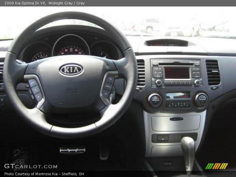 Midnight Gray / Gray 2009 Kia Optima SX V6