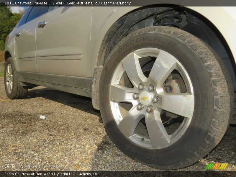 Gold Mist Metallic / Cashmere/Ebony 2011 Chevrolet Traverse LTZ AWD