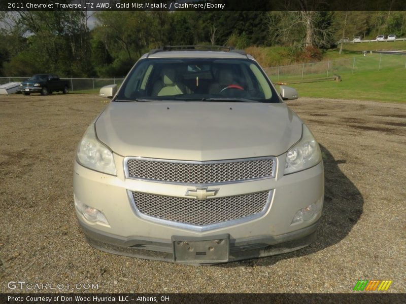 Gold Mist Metallic / Cashmere/Ebony 2011 Chevrolet Traverse LTZ AWD