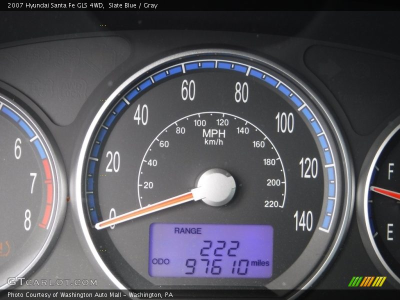 Slate Blue / Gray 2007 Hyundai Santa Fe GLS 4WD