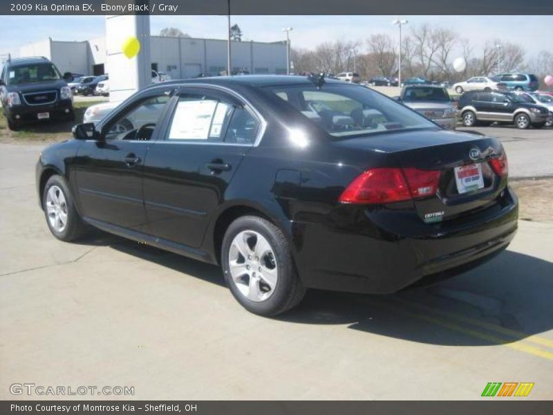 Ebony Black / Gray 2009 Kia Optima EX