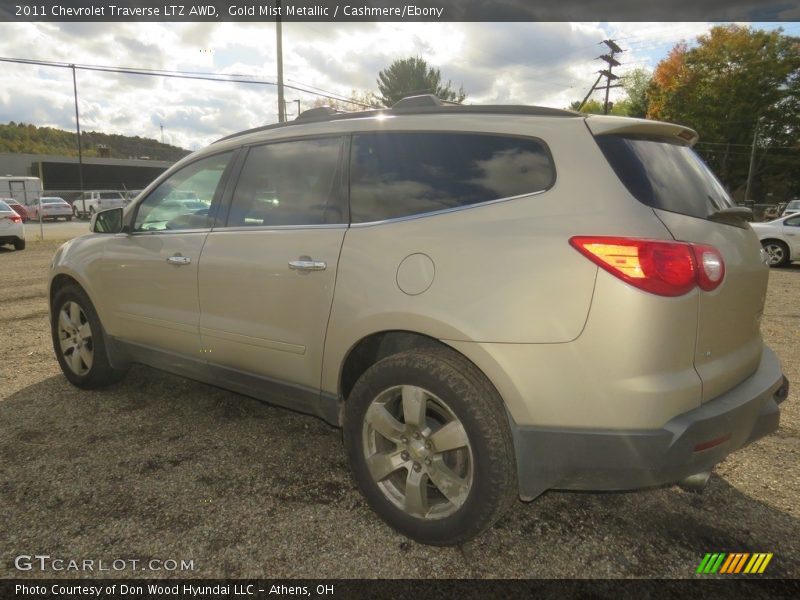 Gold Mist Metallic / Cashmere/Ebony 2011 Chevrolet Traverse LTZ AWD