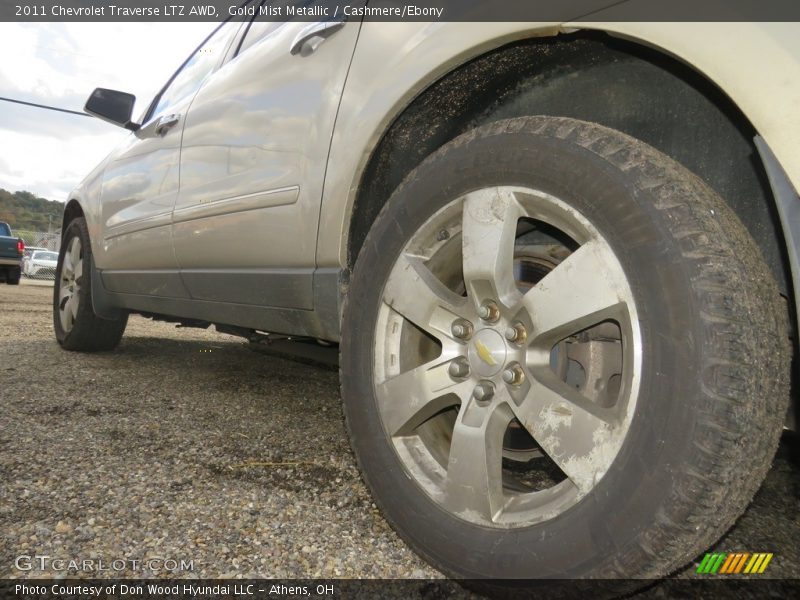 Gold Mist Metallic / Cashmere/Ebony 2011 Chevrolet Traverse LTZ AWD