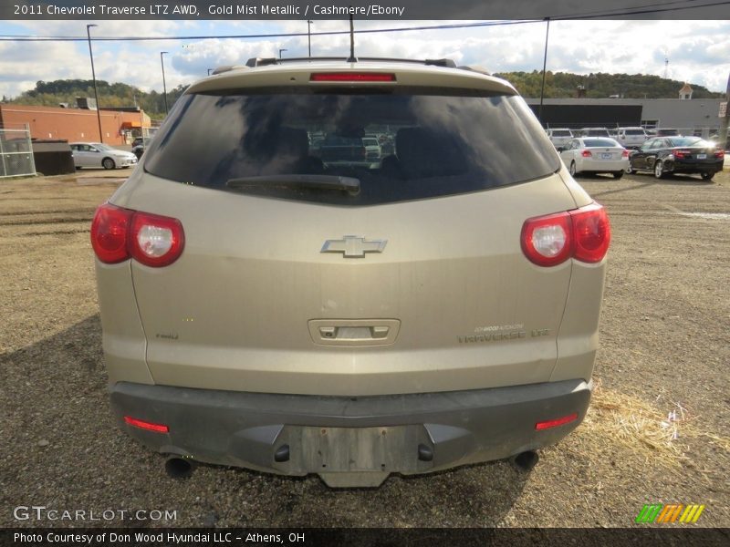 Gold Mist Metallic / Cashmere/Ebony 2011 Chevrolet Traverse LTZ AWD