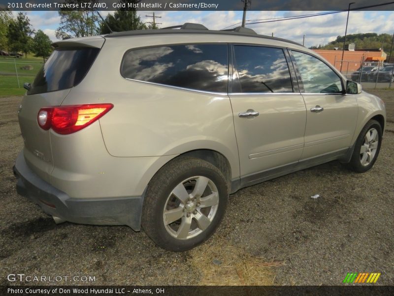Gold Mist Metallic / Cashmere/Ebony 2011 Chevrolet Traverse LTZ AWD