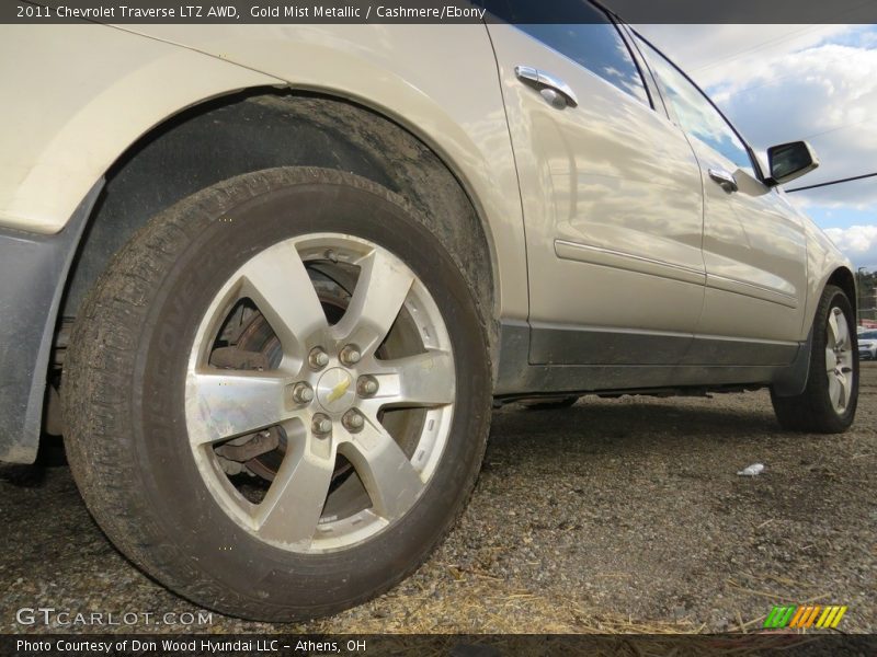 Gold Mist Metallic / Cashmere/Ebony 2011 Chevrolet Traverse LTZ AWD