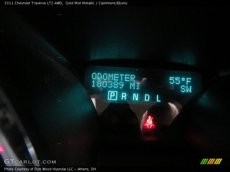 Gold Mist Metallic / Cashmere/Ebony 2011 Chevrolet Traverse LTZ AWD