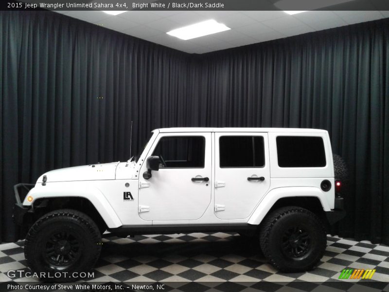 Bright White / Black/Dark Saddle 2015 Jeep Wrangler Unlimited Sahara 4x4