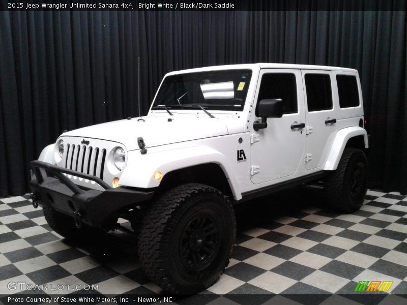 Bright White / Black/Dark Saddle 2015 Jeep Wrangler Unlimited Sahara 4x4