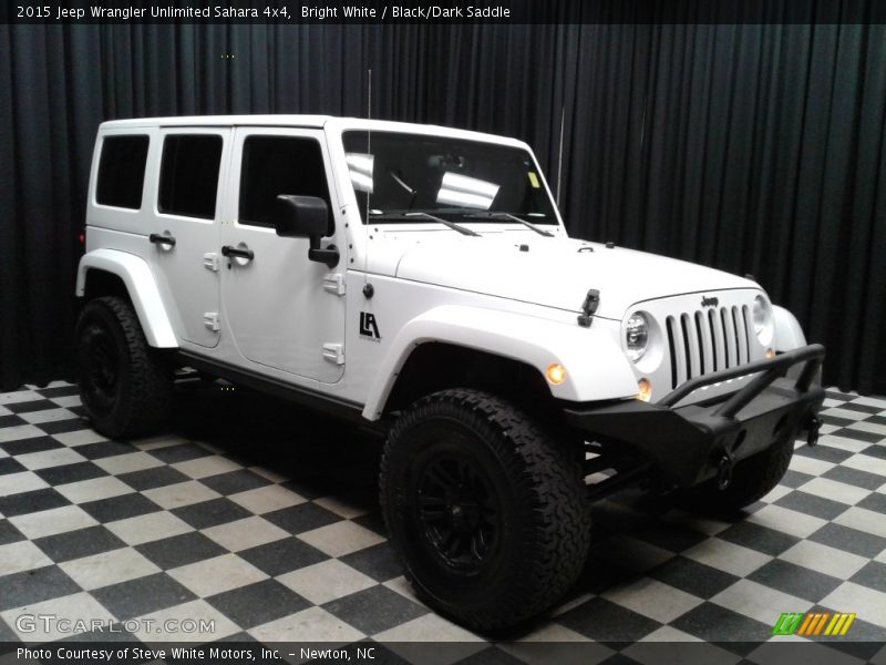 Bright White / Black/Dark Saddle 2015 Jeep Wrangler Unlimited Sahara 4x4