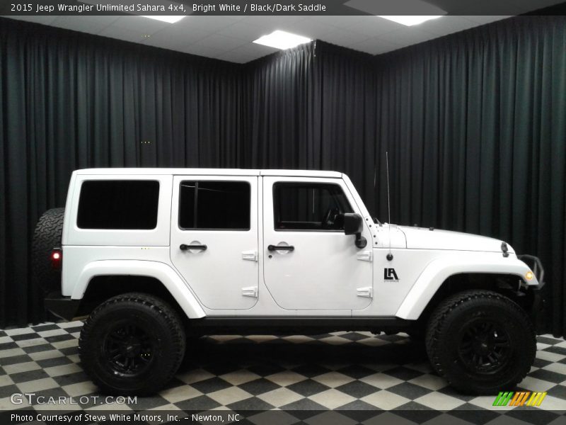 Bright White / Black/Dark Saddle 2015 Jeep Wrangler Unlimited Sahara 4x4