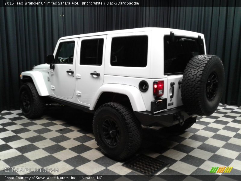 Bright White / Black/Dark Saddle 2015 Jeep Wrangler Unlimited Sahara 4x4