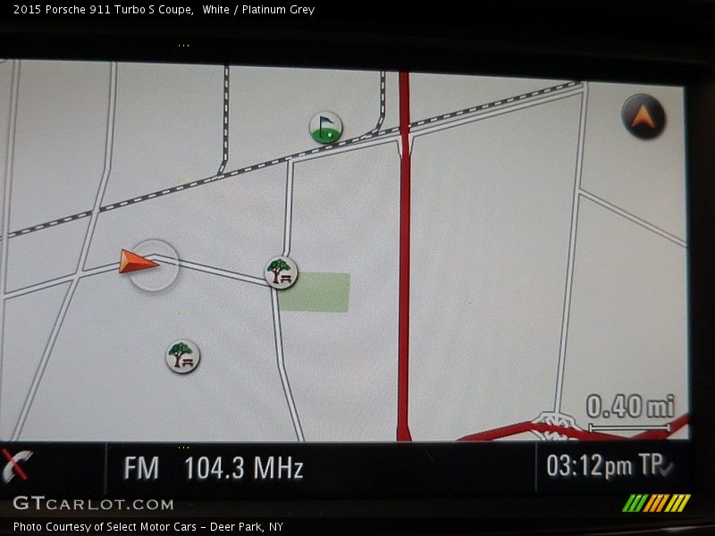 White / Platinum Grey 2015 Porsche 911 Turbo S Coupe