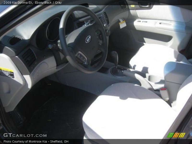 Ebony Black / Gray 2009 Kia Optima EX