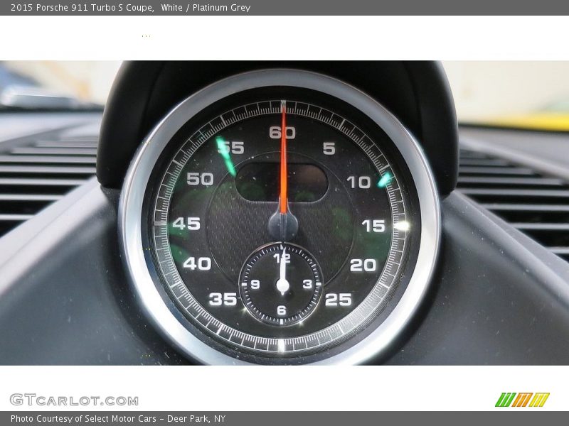 White / Platinum Grey 2015 Porsche 911 Turbo S Coupe