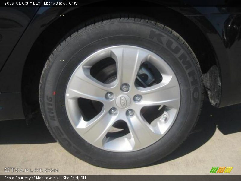Ebony Black / Gray 2009 Kia Optima EX