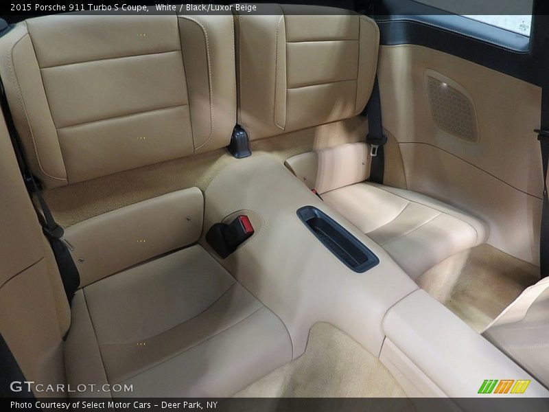 White / Black/Luxor Beige 2015 Porsche 911 Turbo S Coupe