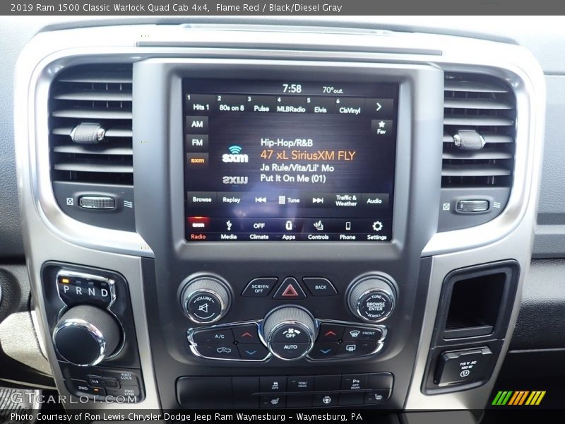 Controls of 2019 1500 Classic Warlock Quad Cab 4x4