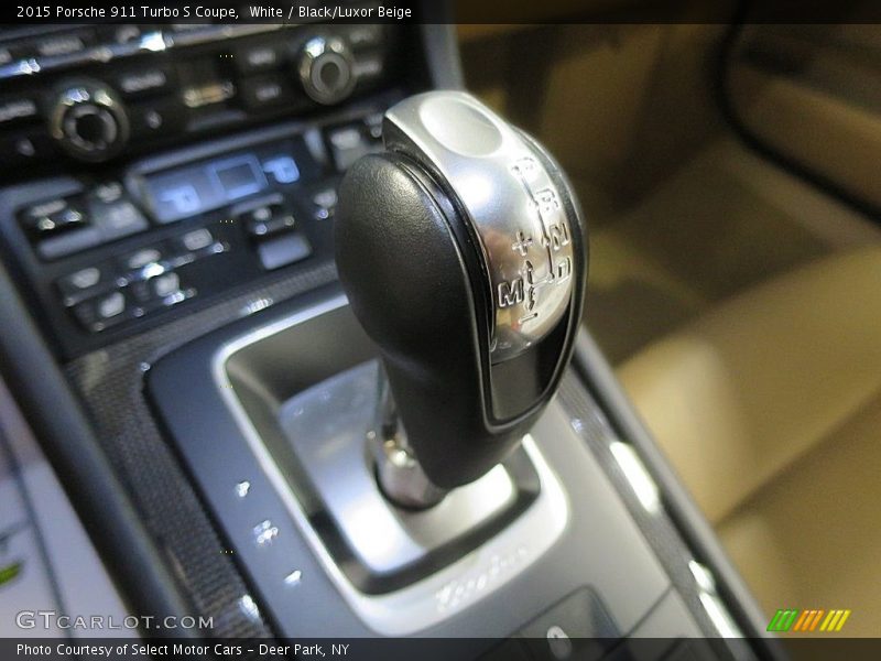 White / Black/Luxor Beige 2015 Porsche 911 Turbo S Coupe