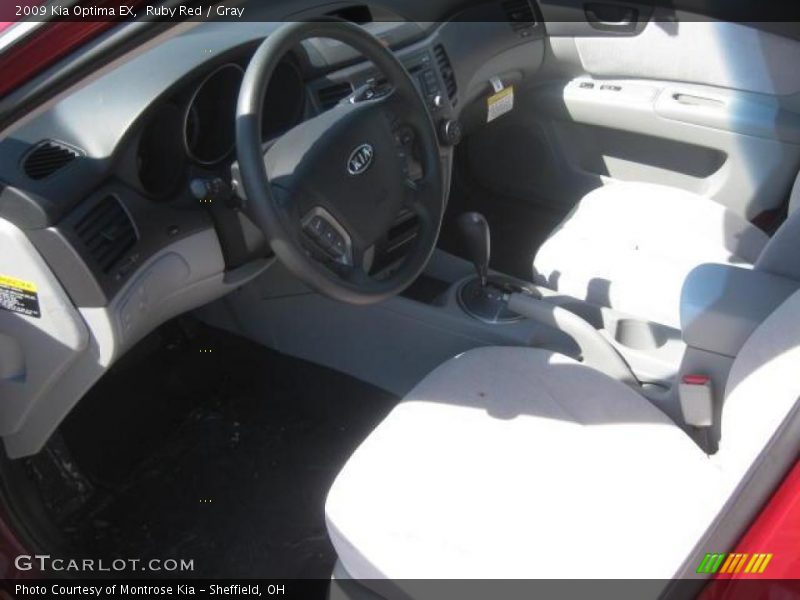 Ruby Red / Gray 2009 Kia Optima EX