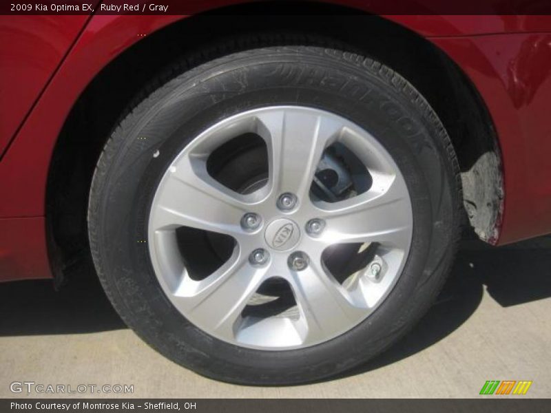 Ruby Red / Gray 2009 Kia Optima EX