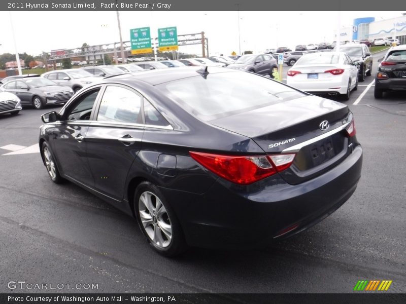 Pacific Blue Pearl / Gray 2011 Hyundai Sonata Limited