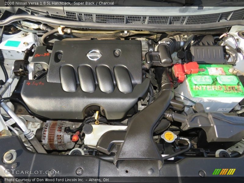 Super Black / Charcoal 2008 Nissan Versa 1.8 SL Hatchback