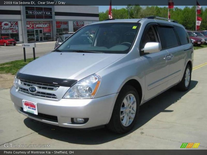 Clear Silver / Gray 2009 Kia Sedona EX
