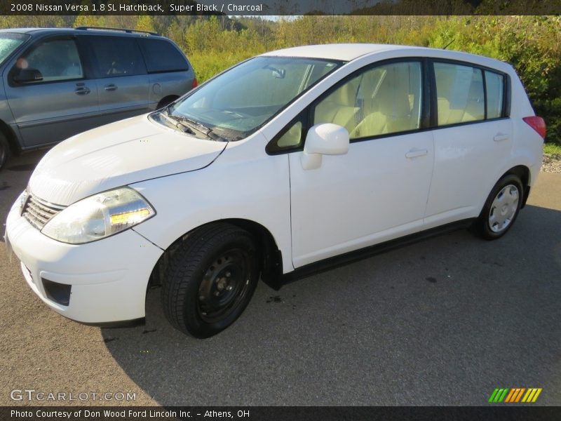 Super Black / Charcoal 2008 Nissan Versa 1.8 SL Hatchback
